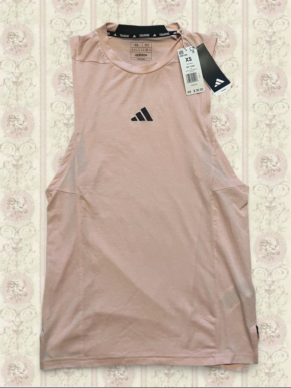 Adidas Baby Pink Sleeveless Training Tank